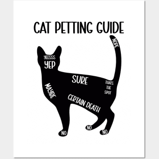 Cat Petting Guide Posters and Art